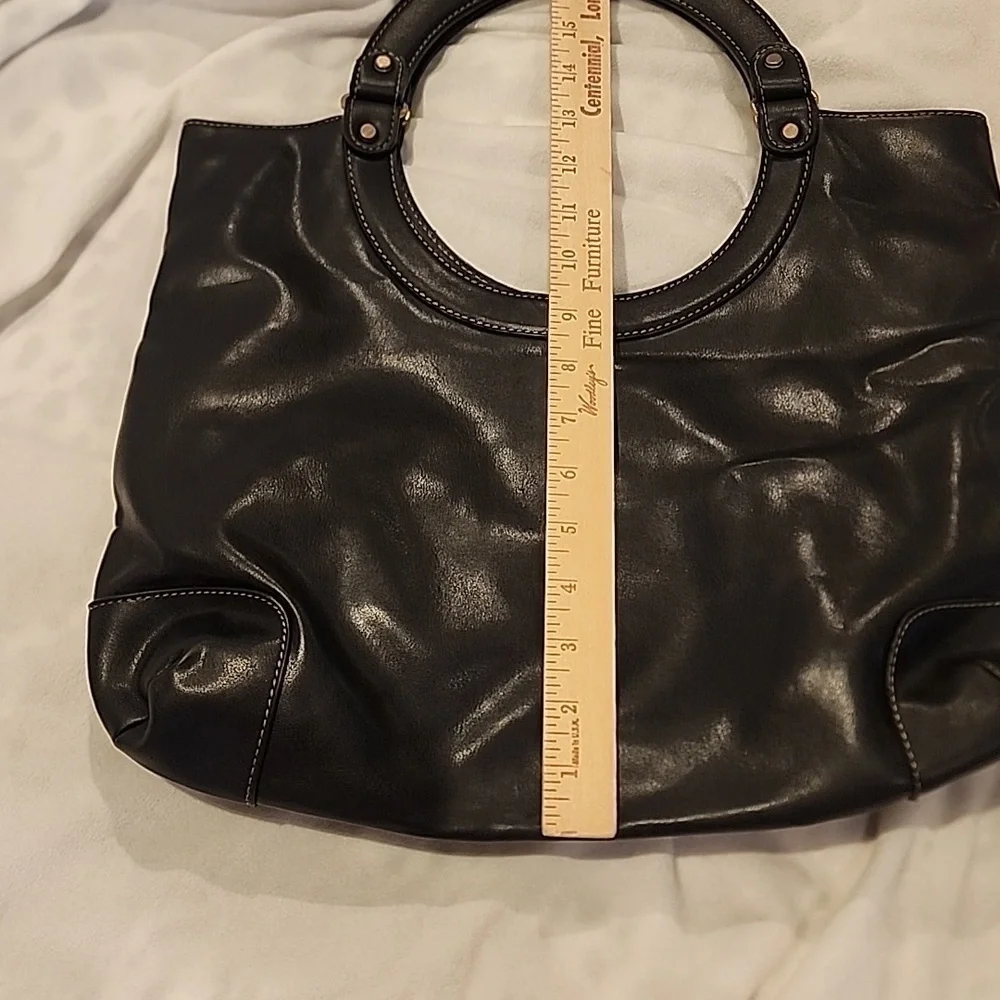 Nine West black shoulder hobo bag